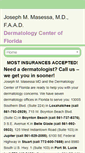 Mobile Screenshot of dermatologycenterofflorida.com